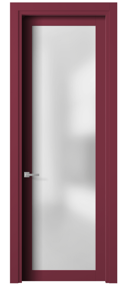 Межкомнатная дверь Planum 2102 Матовый белоснежный Сатинированное стекло Цена 65899 ₽ | Volhovec