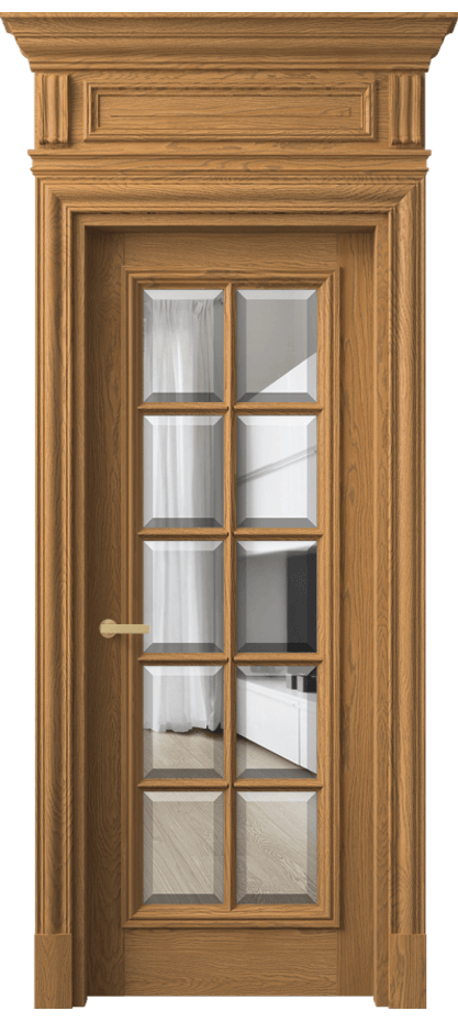 Дверь межкомнатная Antique 7310 Дуб солнечный матовый Прозрачное стекло с фацетом КЭП + Объёмный фриз + Карниз ДСЛ.М Цена 1993180 AMD Наличники уже входят в базовый комплект. Фабрика дверей Волховец 8 (800) 551 43 19 Межкомнатная дверь Antique 7310 Дуб солнечный матовый Прозрачное стекло с фацетом Цена 1993180 AMD | Volhovec