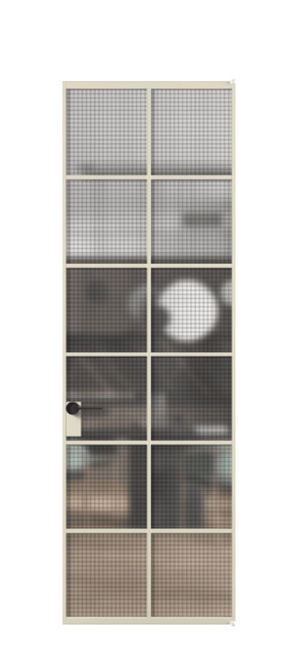 Алюминиевая дверь АЛПЛ040.05 Алюминий бежево-серый Декоративное стекло с сеткой "Mesh silver", триплекс. Без короба АБСР Цена 141680 Стоимость комплекта двери включает:
1. Полотно (600/650/700/750/800/850/900/950*2000-2400 мм).
2. Короб
3. Комплект фурнитуры (2 торцевые петли и магнитный замок с ответной планкой). Фабрика дверей Волховец 8 (800) 551 43 19 Алюминиевая дверь АЛПЛ040.05 Алюминий бежево-серый Декоративное стекло с сеткой "Mesh silver", триплекс Цена 141680 | Volhovec