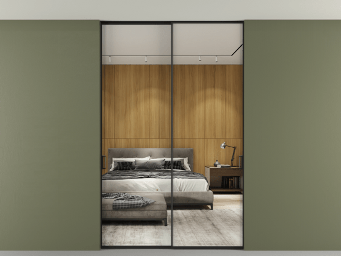 Перегородка Formato внутри проёма скрытое крепление в потолок 2 створки АЛПР 040.01 Алюминий Черный Двустороннее зеркало, триплекс , триплекс 6 мм. Скрытый короб ЧЕР Цена 1625220 AMD 1. Полотно 2 шт. (800/2100 мм)
2. Комплект установки раздвижной системы
3. Базовый комплект фурнитуры
4. Ручка RONDO. Фабрика дверей Волховец 8 (800) 551 43 19 Перегородка Formato внутри проёма скрытое крепление в потолок 2 створки АЛПР 040.01 Алюминий Черный Двустороннее зеркало, триплекс , триплекс 6 мм Цена 1625220 AMD | Volhovec