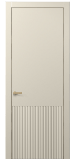 Дверь межкомнатная АКП 8645 МБСР. Цвет Матовый бежево-серый. Материал Гладкая эмаль. Коллекция Alba. Картинка.