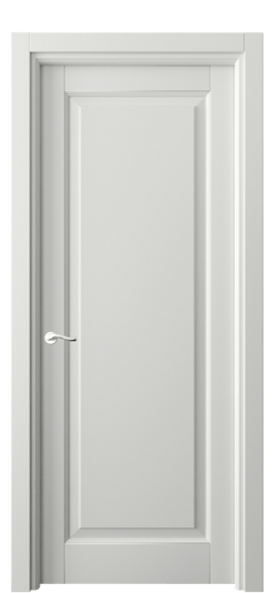 Дверь межкомнатная 0701 МССР. Цвет Матовый светло-серый. Материал Гладкая эмаль. Коллекция Лигнум. Картинка.