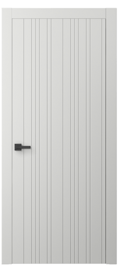 Дверь межкомнатная АКП 8051 МССР. Цвет Матовый светло-серый. Материал Гладкая эмаль. Коллекция Linea. Картинка.