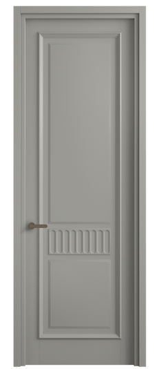 Дверь межкомнатная 6707 МНСР . Цвет Матовый нейтральный серый. Материал Гладкая эмаль. Коллекция Шарм. Картинка.