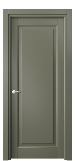Дверь межкомнатная 0701 МОТ. Цвет Матовый оливковый тёмный. Материал Гладкая эмаль. Коллекция Лигнум. Картинка.