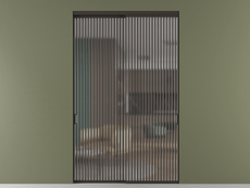 Перегородка Formato внутри проёма 2 створки