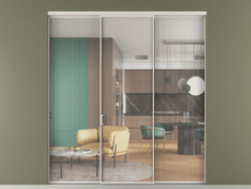 Перегородка Формато внутри проёма 3 створки