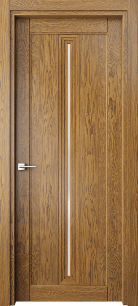 Дверь межкомнатная 6123 ДМД САТ. Цвет Дуб медовый. Материал Массив дуба. Коллекция Эго. Картинка.